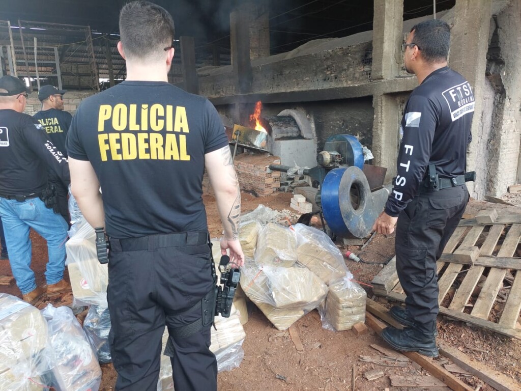 Drogas foram incineradas no Distrito Industrial de Boa Vista (Foto: Divulgação/PF)