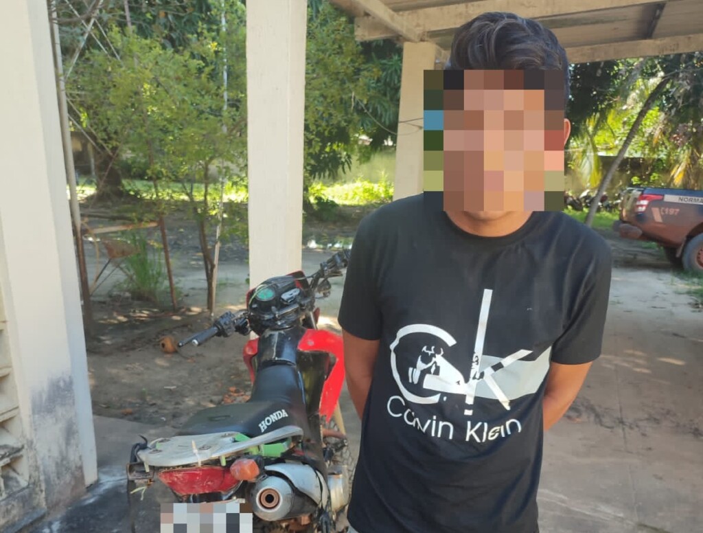 Guianense é preso com moto roubada no Lago Caracaranã Guianense é preso com moto roubada no Lago Caracaranã