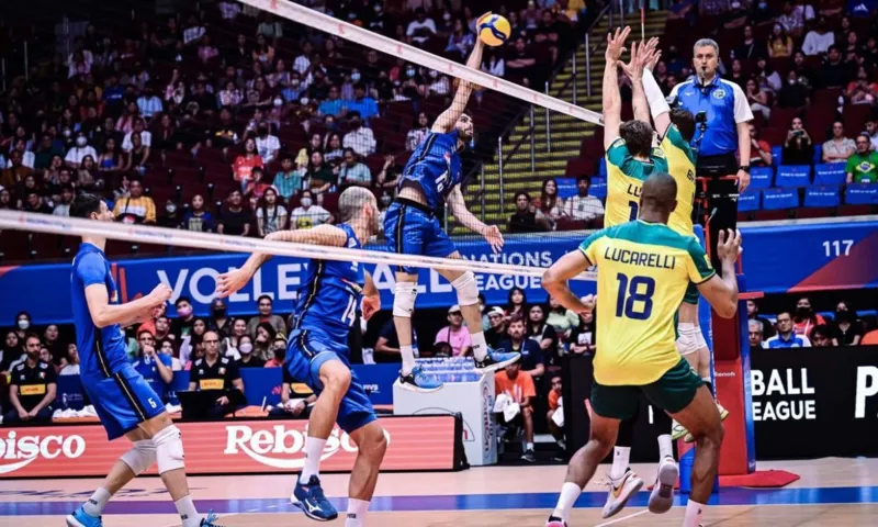 Brasil havia perdido para Itália na última terça-feira (4). Foto: FIVB