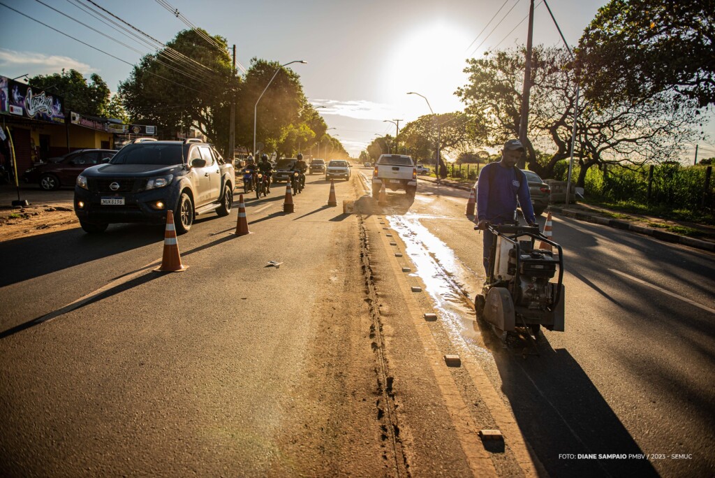 A via será totalmente liberada após a conclusão do canteiro. (Foto: divulgação) A via será totalmente liberada após a conclusão do canteiro. (Foto: divulgação)