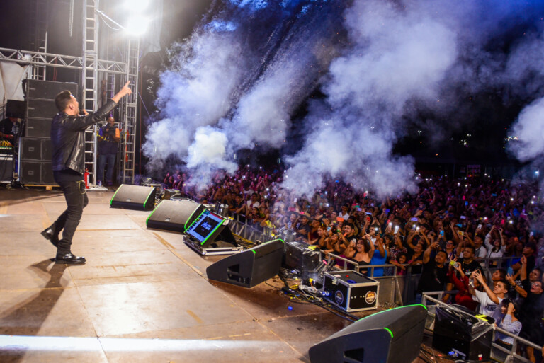 Show do cantor encerrou o primeiro dia do evento (Foto: Secom-RR)