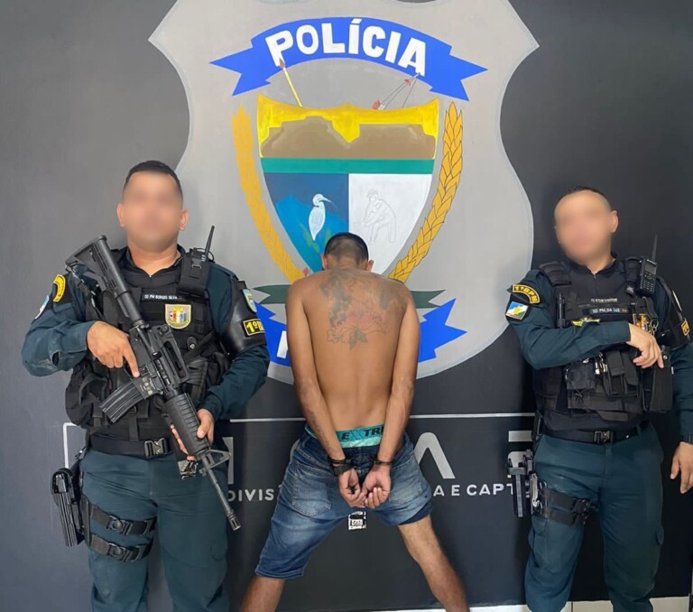 O foragido estava com um grupo na avenida Ataíde Teive. (Foto: reprodução)