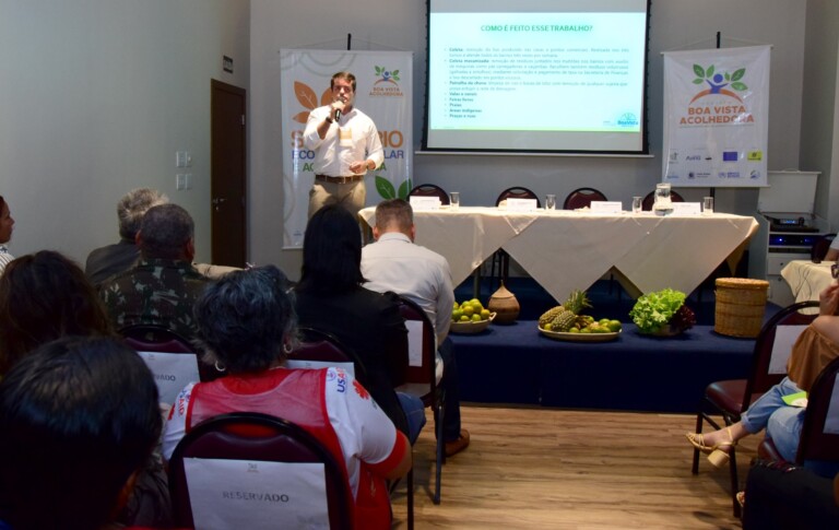 O seminário discutiu as ações de implementação do Centro de Compostagem de Resíduos Orgânicos em Boa Vista. (foto: Nilzete Franco/Folha BV).