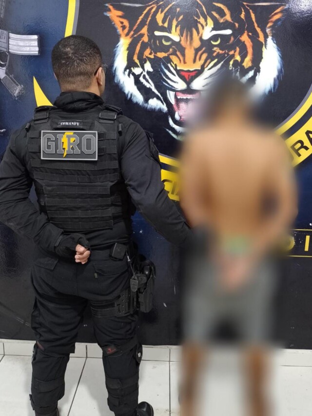Prisão foi efetuada pelo Giro (Foto: Divulgação) 