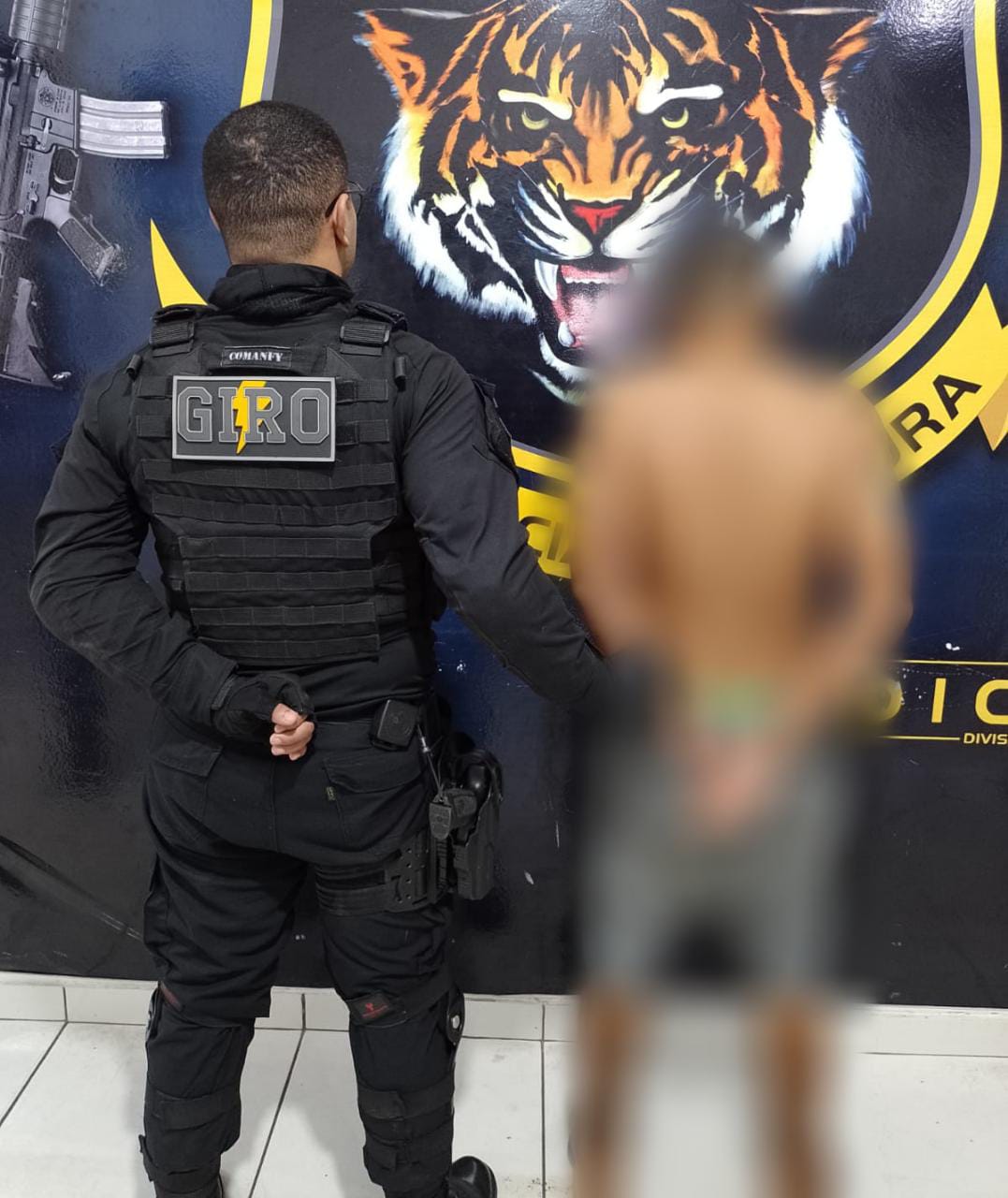 Prisão foi efetuada pelo Giro (Foto: Divulgação) 
