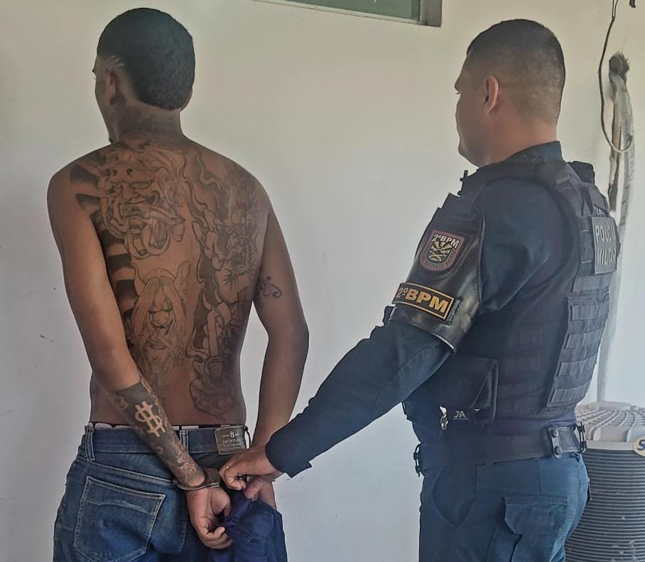 O foragido foi encaminhado à Polinter (Foto: Divulgação) O foragido foi encaminhado à Polinter (Foto: Divulgação)