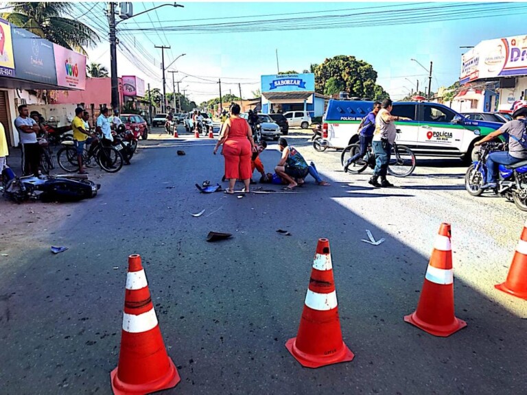 Acidente ocorreu na Avenida Padre Anchieta com Rua Dácio Pinto de Oliveira, no bairro Jardim Primavera (Foto: Divulgação)