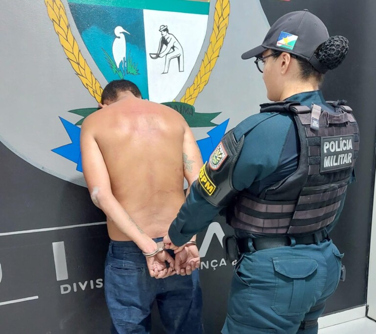 O infrator foi encaminhado à Dicap para os procedimentos de rotina (Foto: Divulgação) 