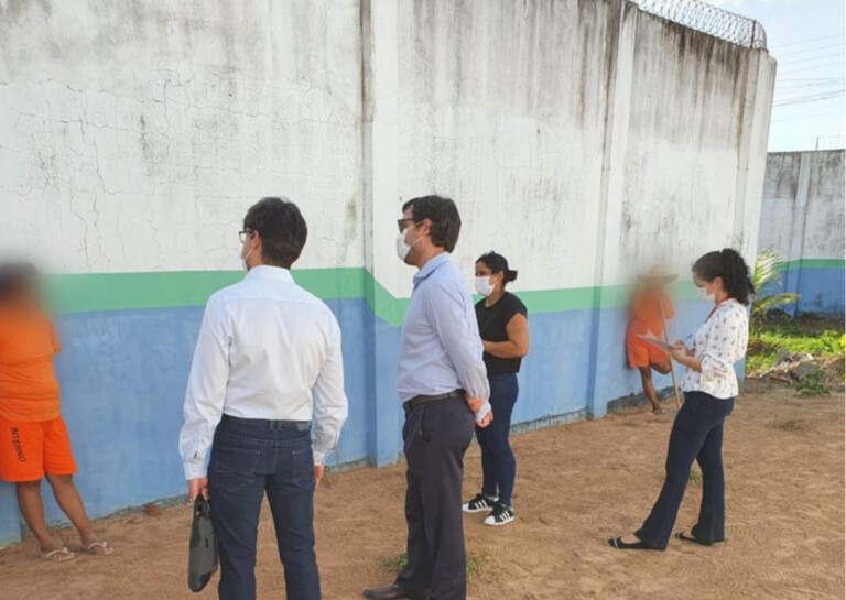 A inspeção ocorreu após denúncia de que as presas estariam realizando trabalhos e atividades no presídio em condições análogas ao trabalho escravo (Foto: ASCOM/MPRR) 
