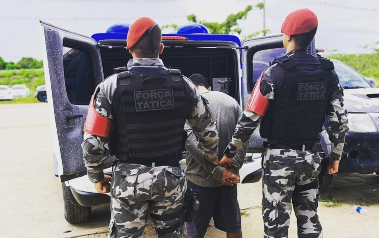 Prisão foi efetuada pela Força Tática (Foto: Divulgação)