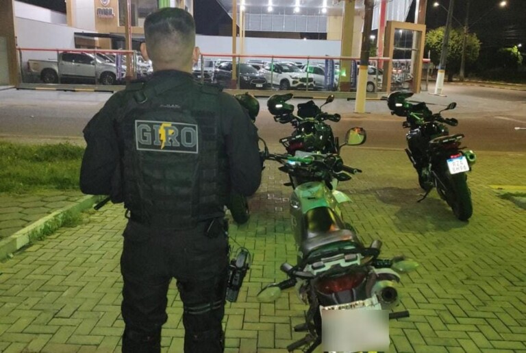 A moto foi encaminhada ao 1° Distrito Policial para as providências cabíveis (Foto: Divulgação)