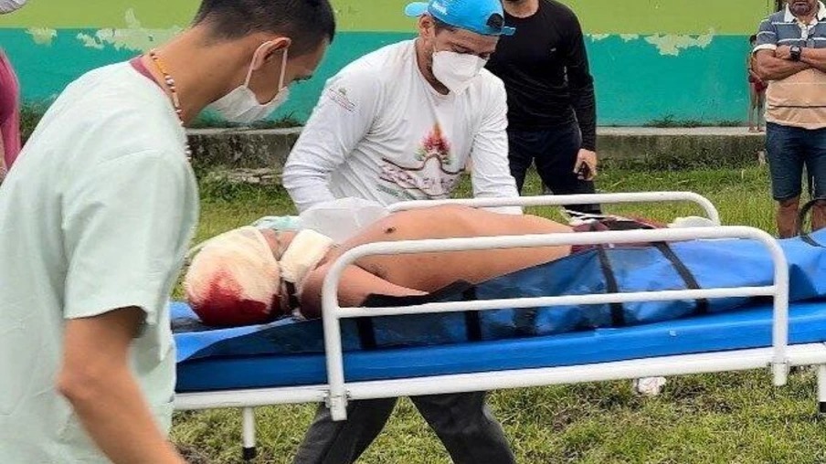 O resgate foi feito pelo Dsei Yanomami (Foto: Reprodução/Instagram/@herukari08) O resgate foi feito pelo Dsei Yanomami (Foto: Reprodução/Instagram/@herukari08)
