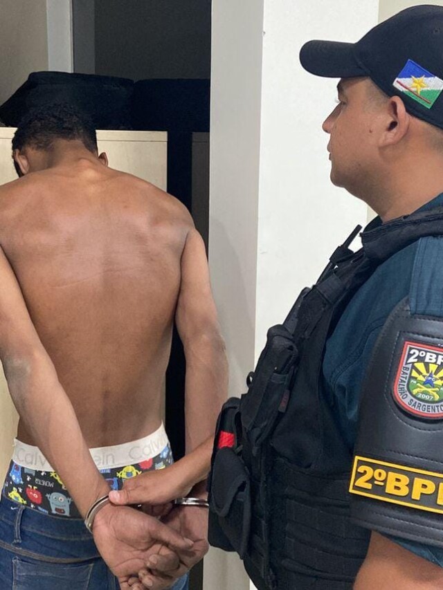 O homem foi preso e encaminhado ao 1° Distrito Policial para as providências necessárias (Foto: Divulgação)