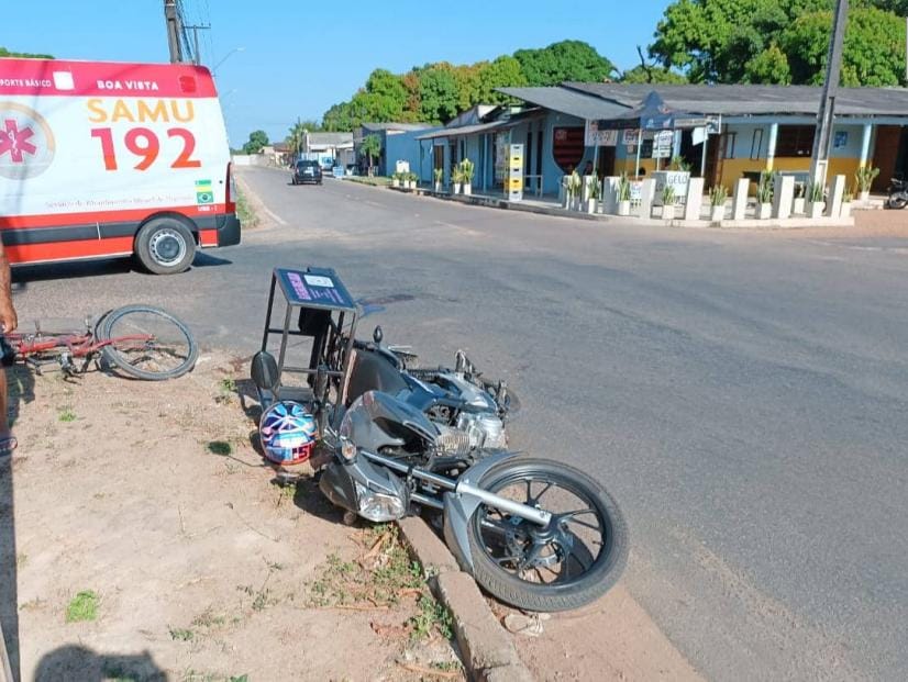 Moto envolvida no acidente de trânsito (Foto: Divulgação) Moto envolvida no acidente de trânsito (Foto: Divulgação)