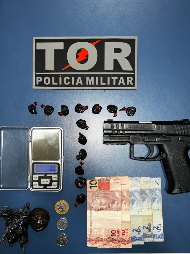 Material apreendido pelo Tor e apresentado na Central de Flagrantes (Foto: Divulgação)