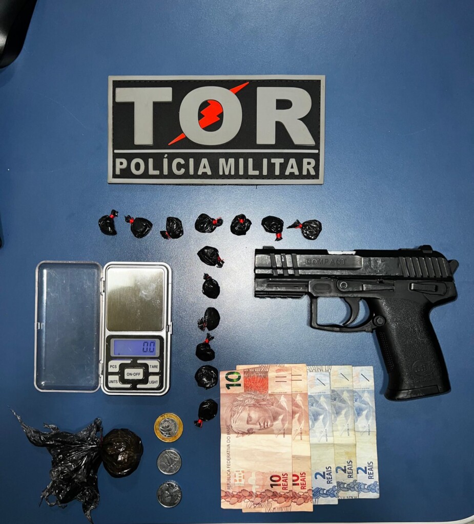 Material apreendido pelo Tor e apresentado na Central de Flagrantes (Foto: Divulgação)