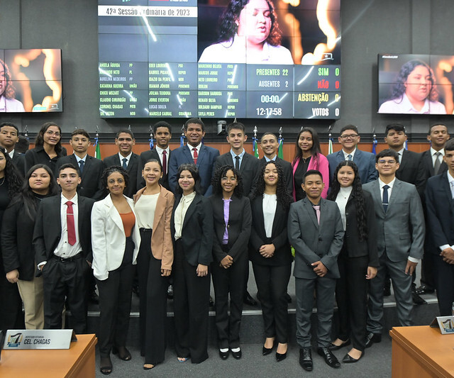 O Parlamento Jovem Roraimense (PJR) é um projeto conjunto da Assembleia Legislativa por meio da Superintendência de Programas Especiais (Foto: Jader Souza)