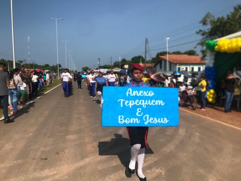 Município de Amajari realiza desfile de 7 de Setembro enaltecendo a diversidade cultural
