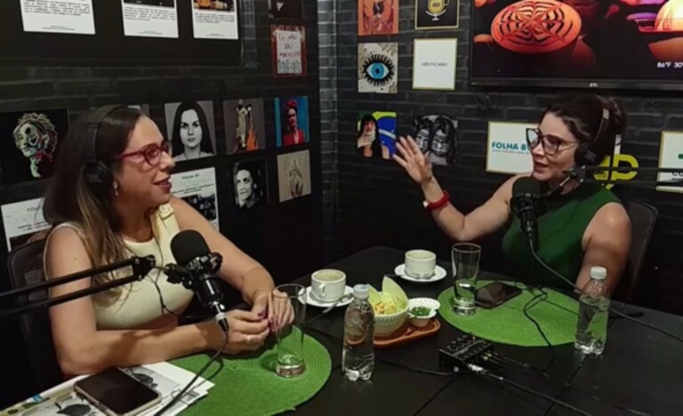 Jornalista Marleide Cavalcante entevista Luciana Surita, diretora presidente da AME (Foto: Divulgação)
