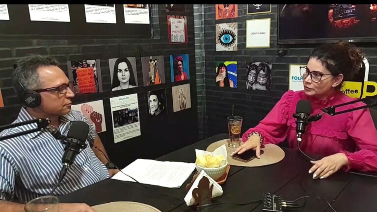 Marleide Cavalcante entrevista Aldrin Lópes (Foto: Divulgação)