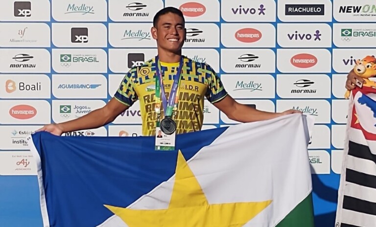 Yago Araújo bateu o recorde estadual (Foto: Secom RR)
