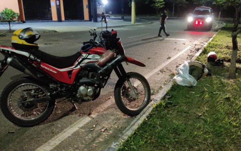Acidente ocorreu na madrugada deste domingo, 17 (Foto: Divulgação) 