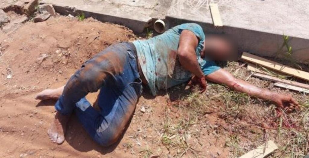 O suspeito teve diversos ferimentos pelo corpo (Foto: Divulgação)