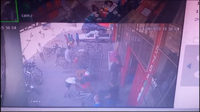 Depois da tentativa de furto, eles saíram em direção ao abrigo Rondon. (Foto: reprodução)