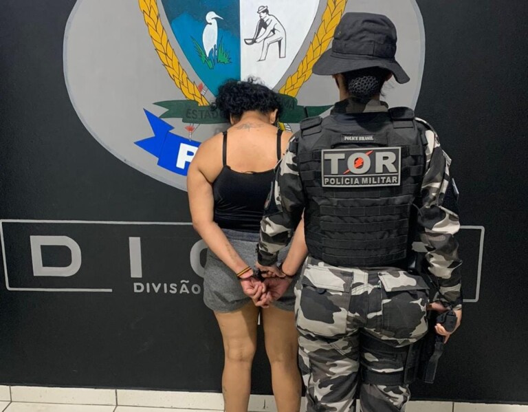 A mulher foi encaminhada à Dicap para os procedimentos de rotina (Foto: Divulgação) 