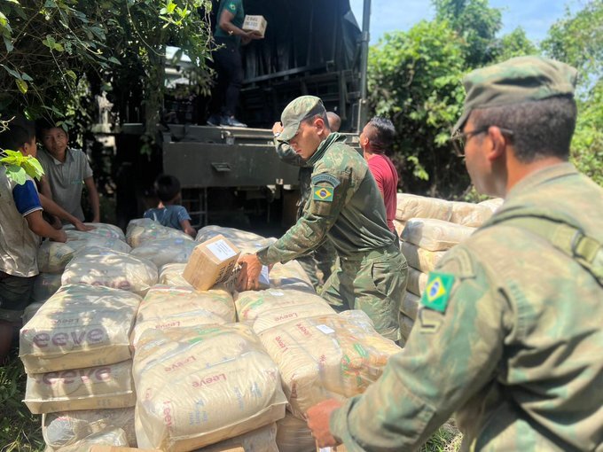 Entregas foram realizadas nos dias 26 e 27 de outubro. (Foto: reprodução/Comando Militar da Amazônia) Entregas foram realizadas nos dias 26 e 27 de outubro. (Foto: reprodução/Comando Militar da Amazônia)
