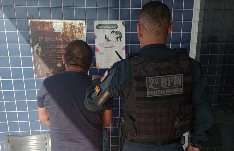 Homem foi encaminhado à Central de Flagrantes (Foto: Divulgação) 