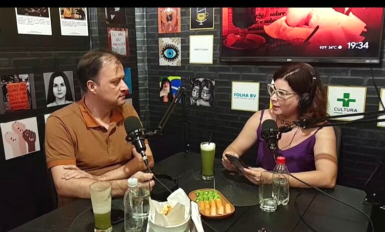 Marleide Cavalcante entrevista Amado Bueno (Foto: Divulgação)