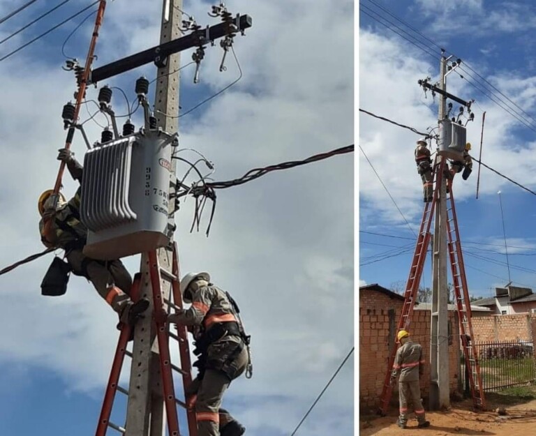 Quase 100 transformadores são substituídos em 3 dias por causa de tempestade