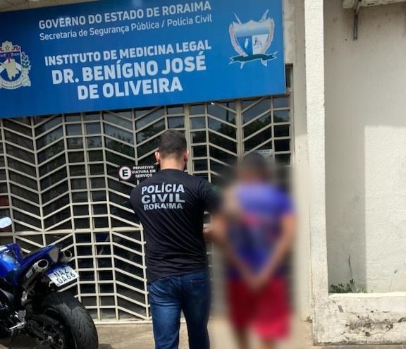 Ele será apresentado na manhã deste sábado (21) na Audiência de Custódia. (Foto: reprodução/PCRR)