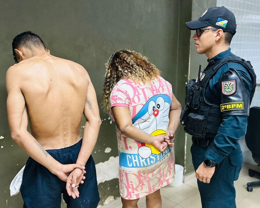 O casal foi encaminhado à Central de Flagrantes (Foto: Divulgação) O casal foi encaminhado à Central de Flagrantes (Foto: Divulgação)