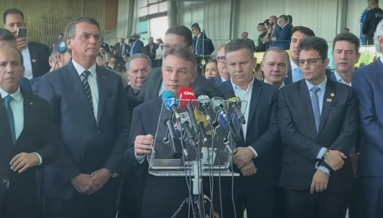 Denarium declarou apoio a Bolsonaro em coletiva concedida no dia 6 de outubro (Foto: Reprodução/YouTube/Jovem Pan)