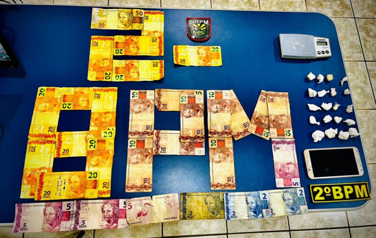 Material apreendido e entregue na Central de Flagrantes (Foto: Divulgação) 