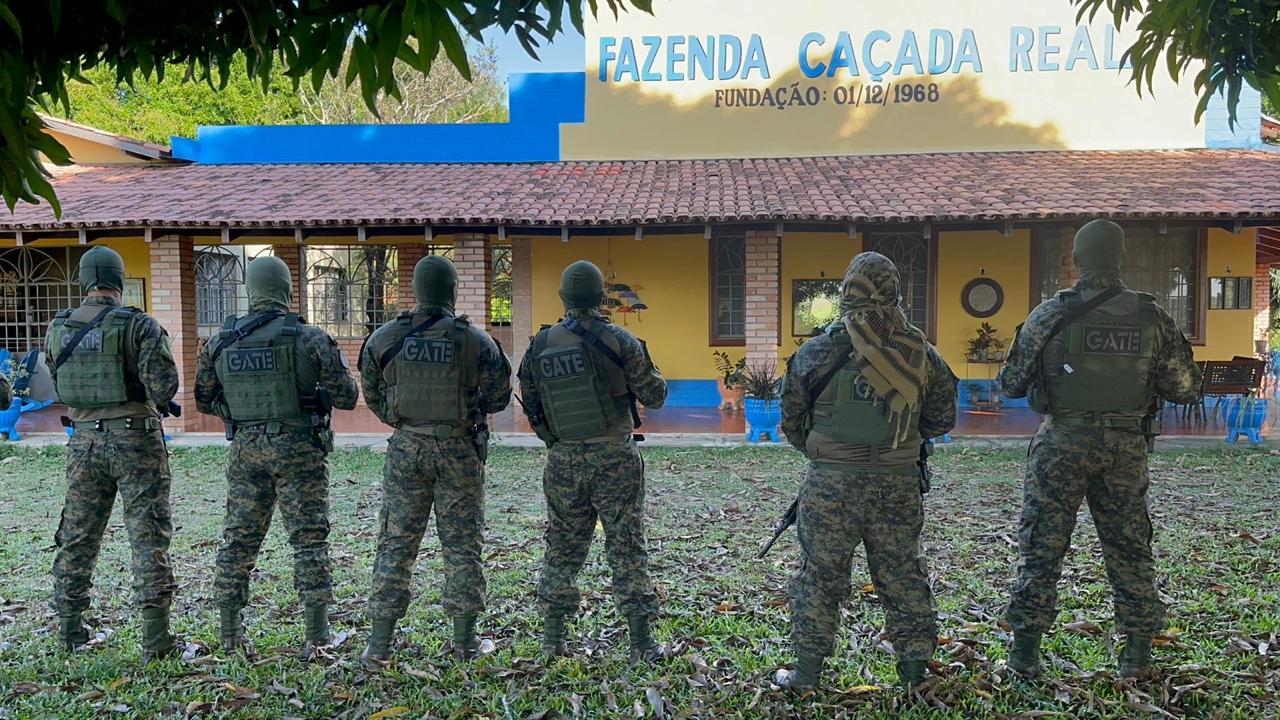 Fazenda onde ocorreram as reuniões para matar Antônia, segundo investigações (Foto: Ascom/PCRR)