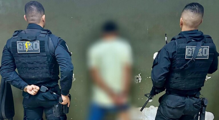 O infrator foi encaminhado pelo Giro à Central de Flagrantes (Foto: Divulgação) 