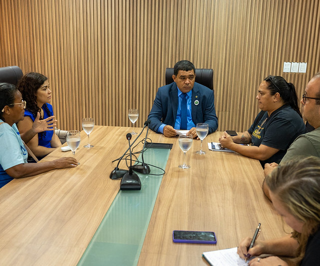 O encontro aconteceu na Sala de Reuniões anexa ao Plenário Noêmia Bastos Amazonas. (Foto: reprodução/ALE-RR)