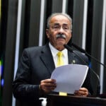 O senador Chico Rodrigues durante sessão do Senado nessa quarta-feira (Foto: Roque de Sá/Agência Senado)