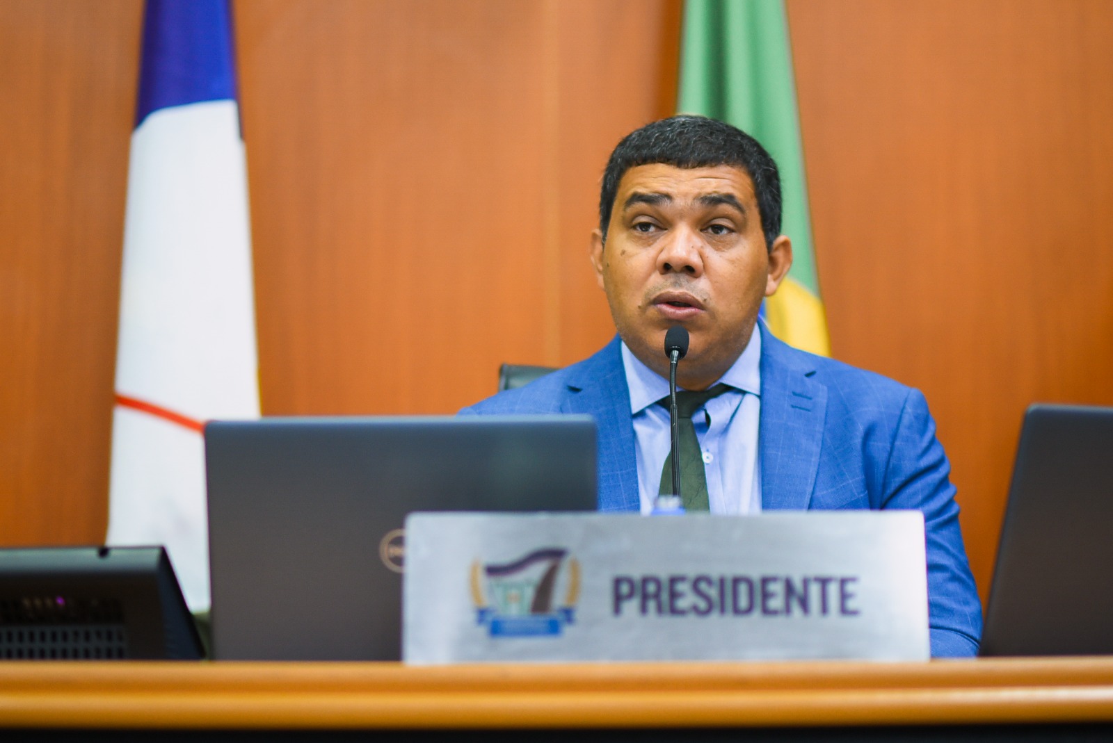 O presidente da Assembleia Legislativa de Roraima, deputado Soldado Sampaio (Foto: Jader Souza/ SupCom ALE-RR)