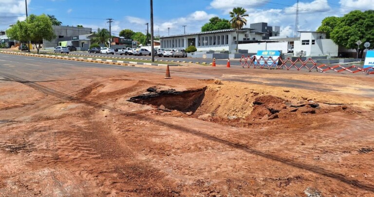 Caer realiza obra de reconstrução do sistema de esgotamento sanitário (Foto: Divulgação)