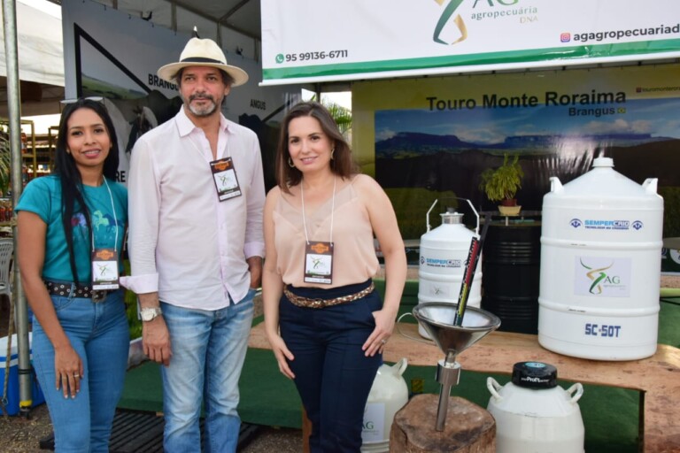 AG Agropecuária é representada por Vilton Lima e Ana Carolina Santos. (Foto: Nilzete Franco/FolhaBV)