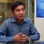 O prefeito de Uiramutã, Benísio Souza, em entrevista à Folha nesta quarta-feira (Foto: Nilzete Franco/FolhaBV)