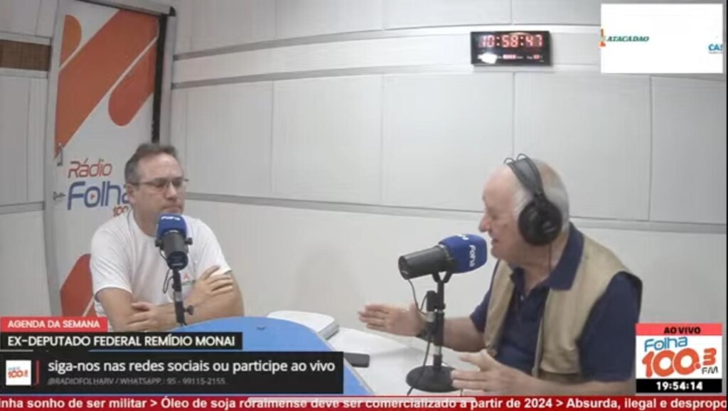 Foto: Reprodução/Youtube Folha FM 100.3 Foto: Reprodução/Youtube Folha FM 100.3