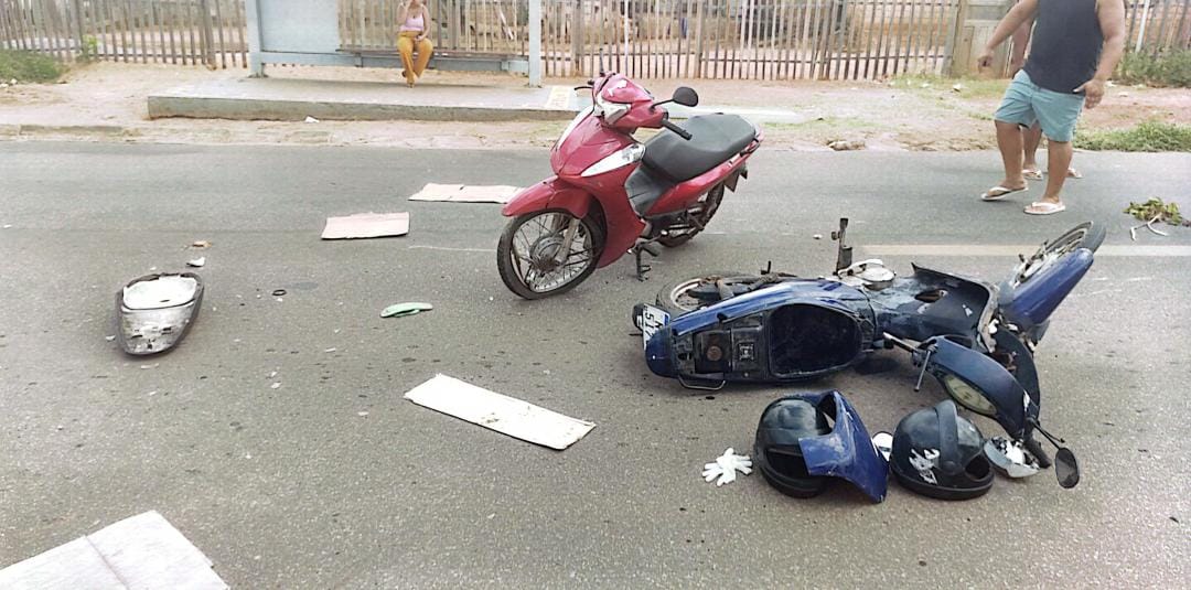 Motos envolvidas no acidente (Foto: Divulgação) Motos envolvidas no acidente (Foto: Divulgação)