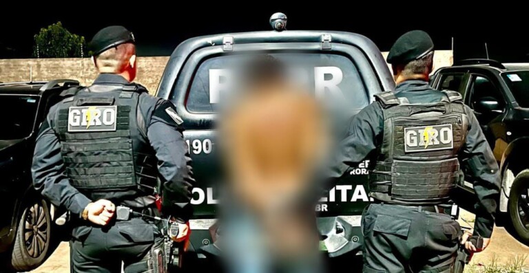 Prisão foi efetuada pelo Giro (Foto: Divulgação) 