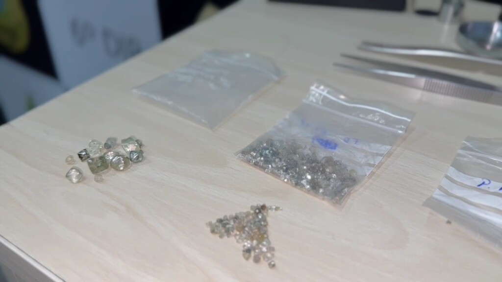 Diamantes apreendidos foram avaliados em aproximadamente R$ 1 milhão (Foto: Divulgação/PC-AM)