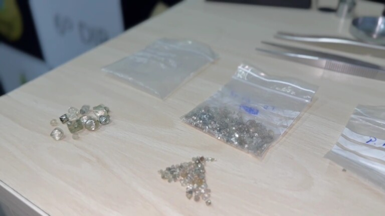 Diamantes apreendidos foram avaliados em aproximadamente R$ 1 milhão (Foto: Divulgação/PC-AM)